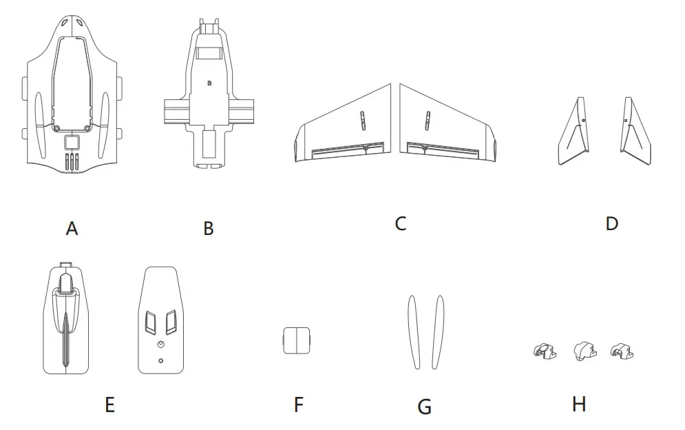 ATOMRC Fixed Wing Flying Fish - Figure 1