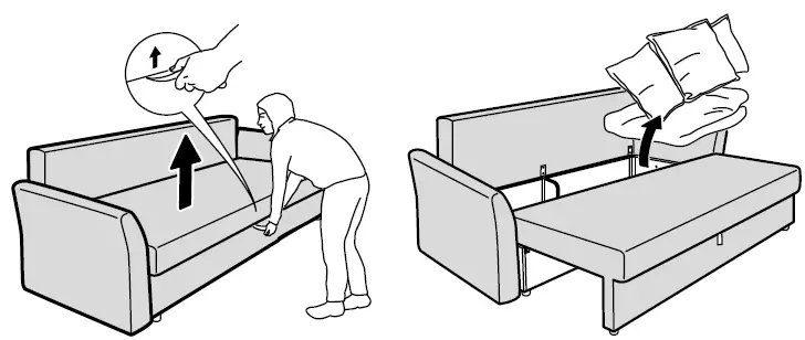 IKEA 892.407.75 HOLMSUND Sleeper Sofa-1