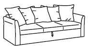 IKEA 892.407.75 HOLMSUND Sleeper Sofa-5