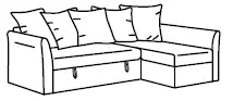 IKEA 892.407.75 HOLMSUND Sleeper Sofa-6