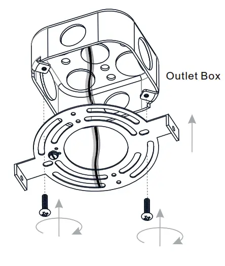 QUOIZEL PCOVD2827MBK LED Pendant Ceiling Light - Install Crossbar