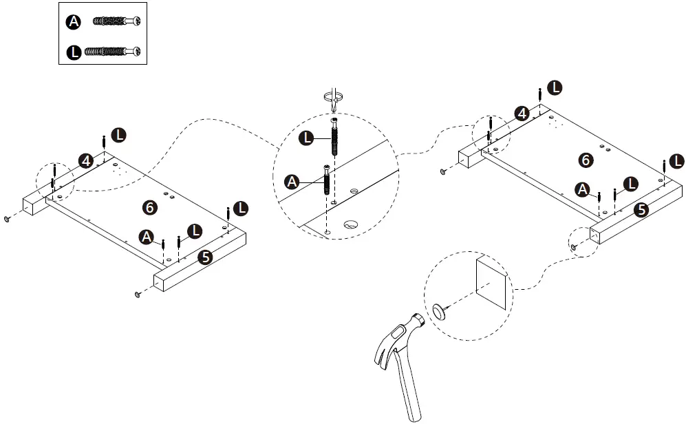 Wampat W02D2081L Modern Farmhouse Coffee Table, Square Wood Center Table with Storage-16