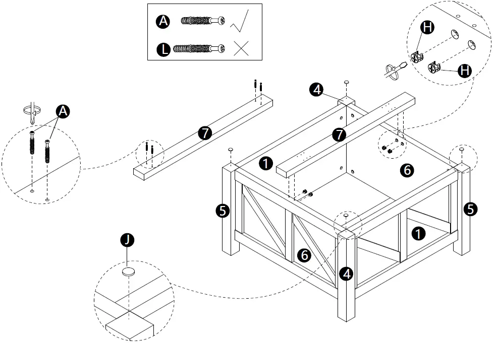Wampat W02D2081L Modern Farmhouse Coffee Table, Square Wood Center Table with Storage-22
