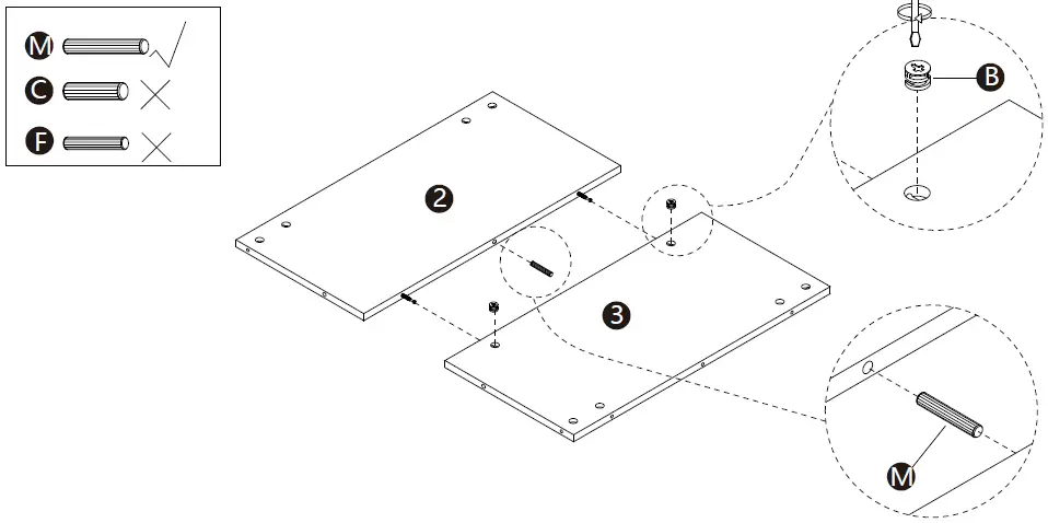 Wampat W02D2081L Modern Farmhouse Coffee Table, Square Wood Center Table with Storage-8