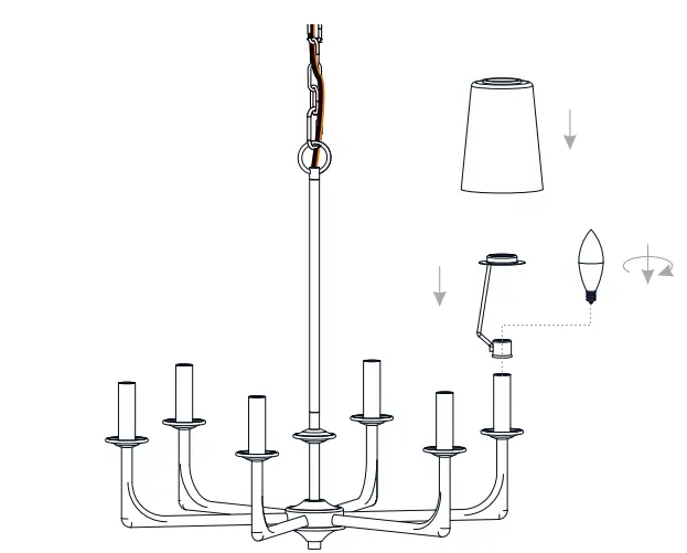 QUOIZEL-HOG5024K -24-Inch-Mystic-Black-Chandelier-Ceiling-Light-fig11