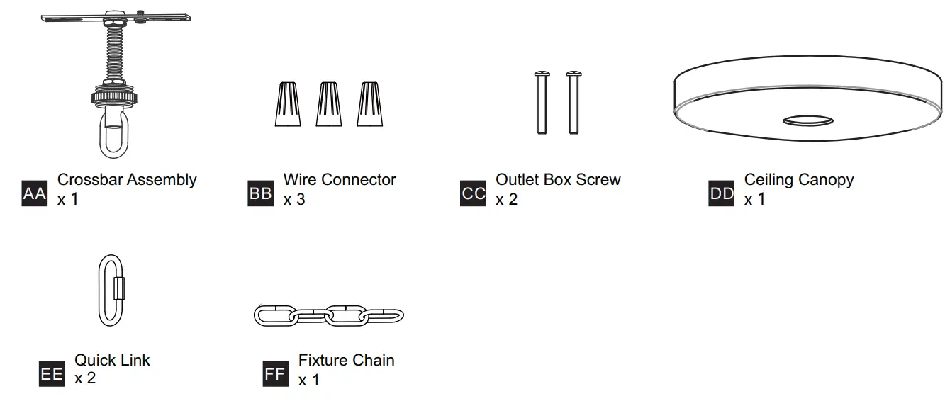 QUOIZEL-HOG5024K -24-Inch-Mystic-Black-Chandelier-Ceiling-Light-fig3