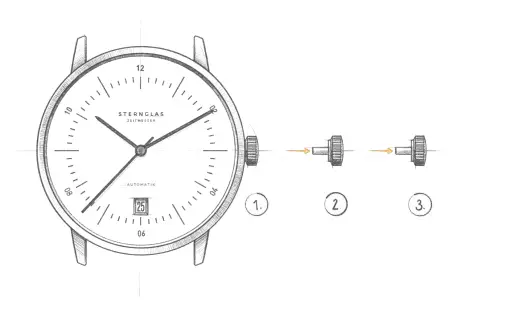 STERNGLAS-Naos-Automatik-White-Dial-Tan-Strap-1