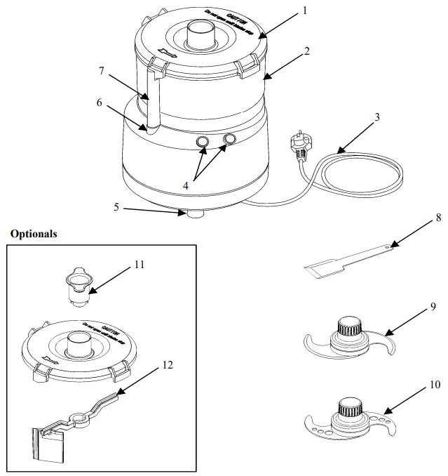 SIRMAN BLITZ Food Processor-fig2