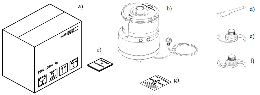 SIRMAN BLITZ Food Processor-fig4