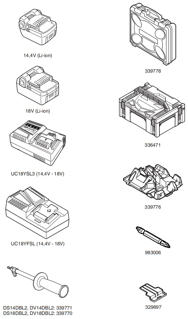 HiKOKI DS 14DBL2 Cordless Driver fig1