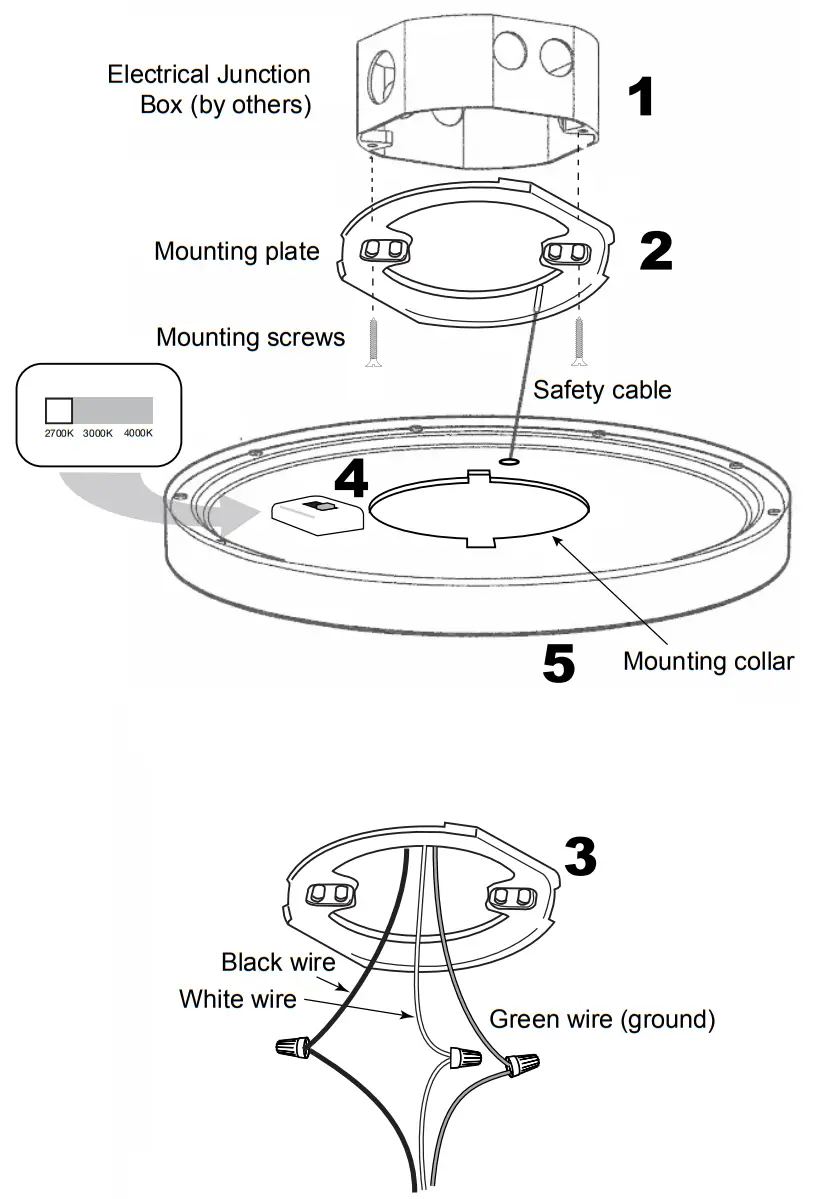 GMLighting 5 8 and 12 Inch Switchable Surface Mount Accent Light - fig