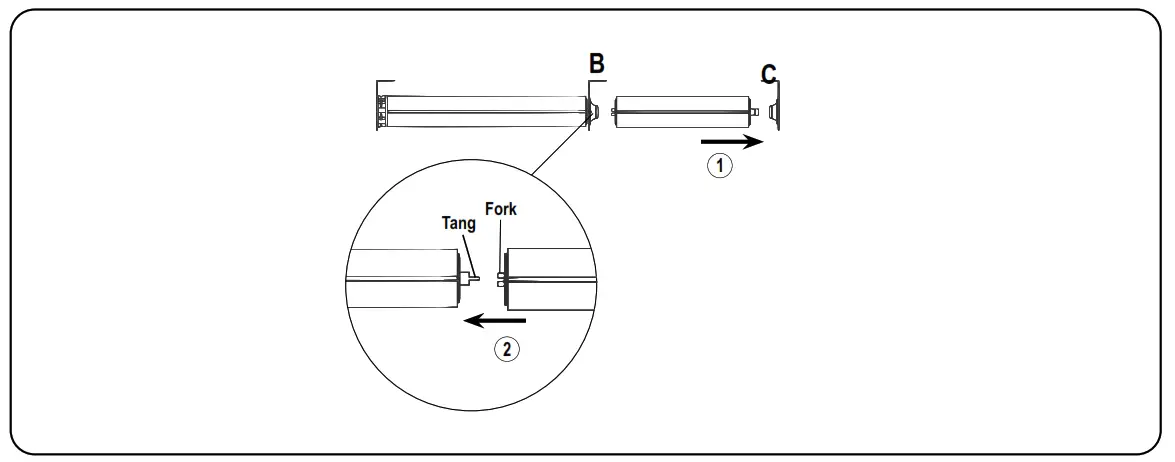 ALTA Roller Skyline 2 On 1 Coupling Shade - aligned