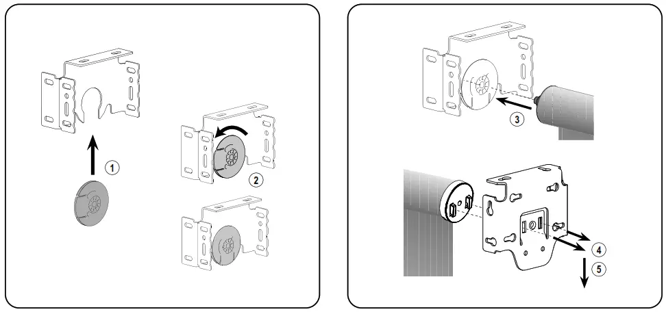 ALTA Roller Skyline 2 On 1 Coupling Shade - brackets