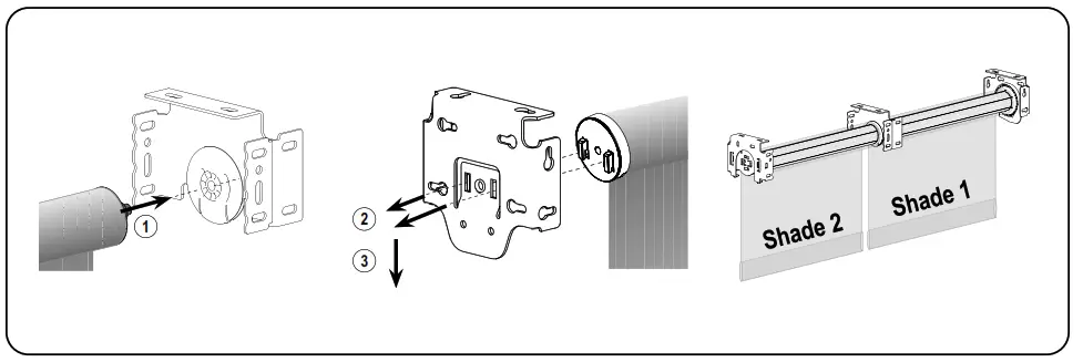 ALTA Roller Skyline 2 On 1 Coupling Shade - bracketsSecond