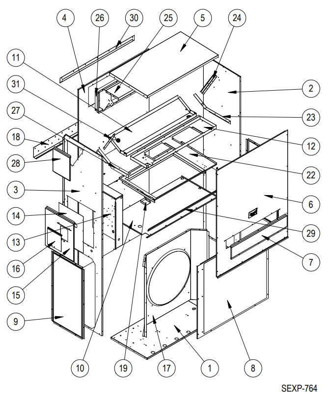 Bard Wall-Mounted SASO 2663 - Parts2