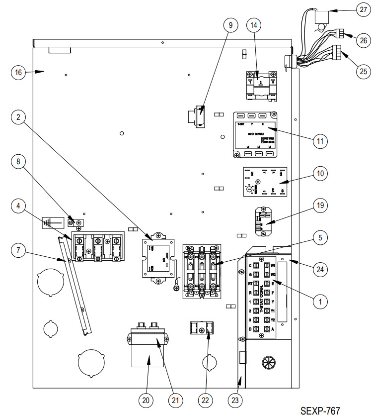 Bard Wall-Mounted SASO 2663 - parts 4