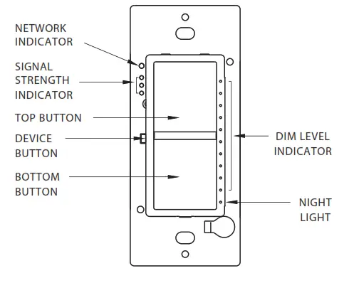 RAB LCDIMMER Light Cloud White Wall Mount - NETWORK