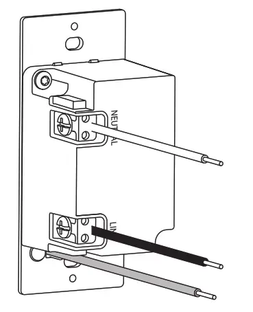 RAB LCDIMMER Light Cloud White Wall Mount - connectors