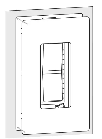 RAB LCDIMMER Light Cloud White Wall Mount - faceplate