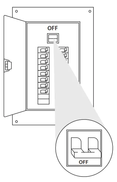 RAB LCDIMMER Light Cloud White Wall Mount - power