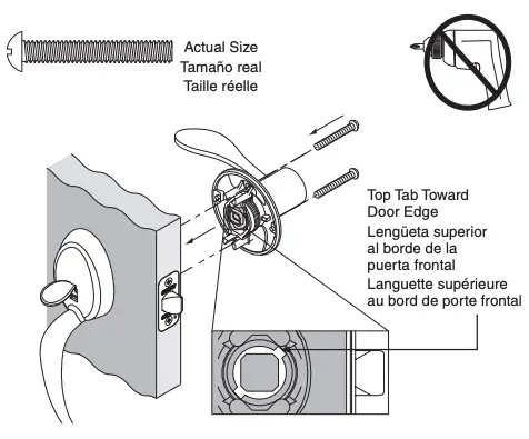 Install Inside Lever or Knob