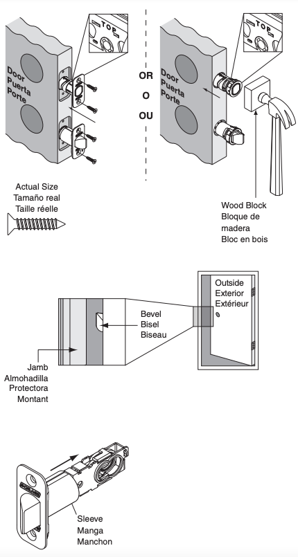 Install Latch and Deadbolt