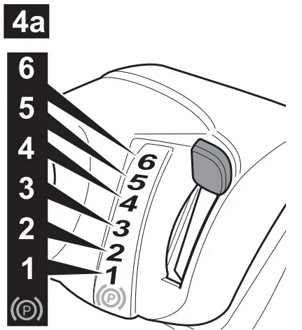 Lever for speed settings