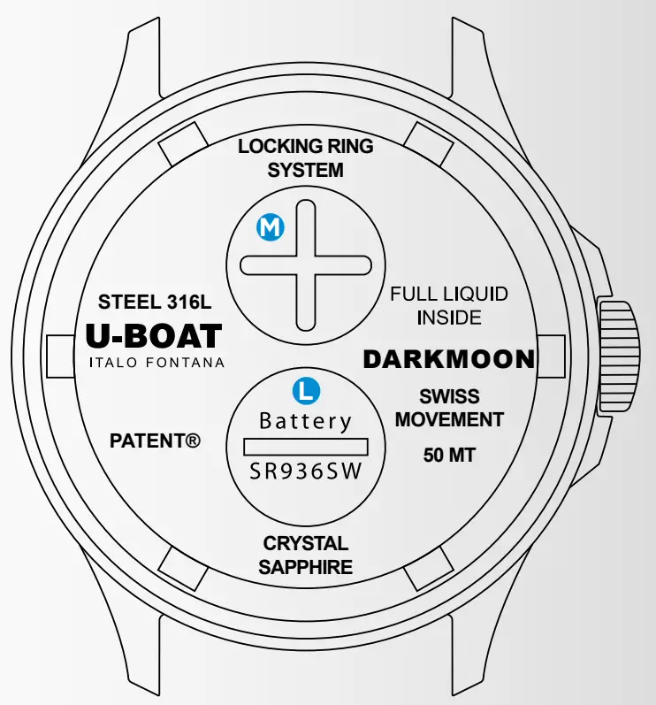 U BOAT DARKMOON Mens Watch - icon 2