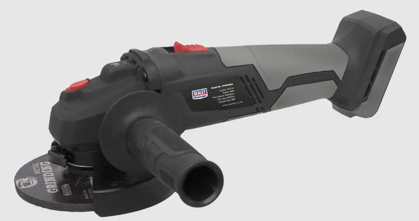 Sealey Cp20vagx 20v Brushless Angle Grinder Body Only Instructions
