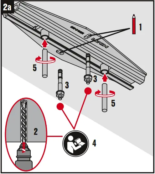 HILTI MSG-D 200 Fixed Points and Sliders