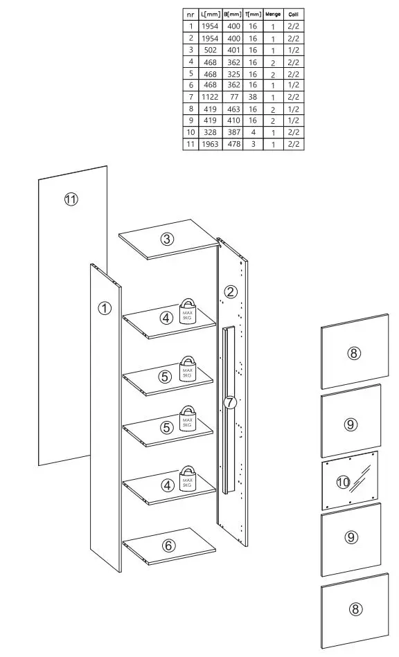 OTTO CITY GIRON 24 INOSIGN Wall Unit Instruction Manual - How to use