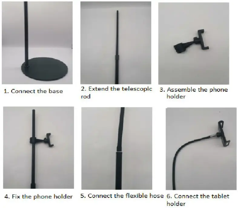 BERGSTROM K876 Phone and Tablet Stand - Assembly Instructions