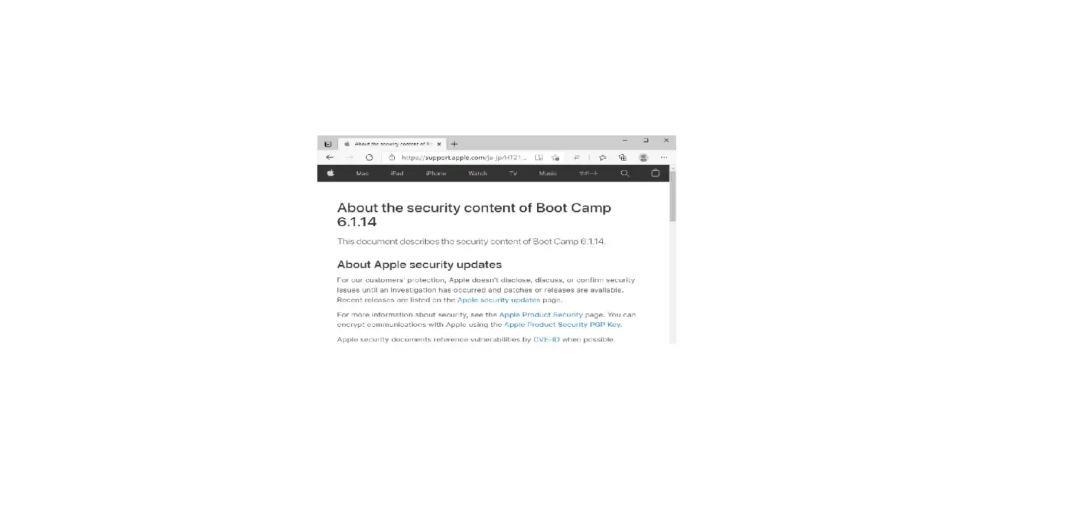 About The Security Content Of Boot Camp 6.1.14 About The Security Content Of Boot Camp 6.1.14