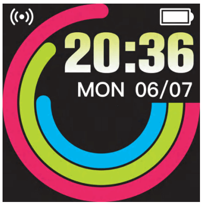 denver SW 154 Smart Bracelet - Home Display