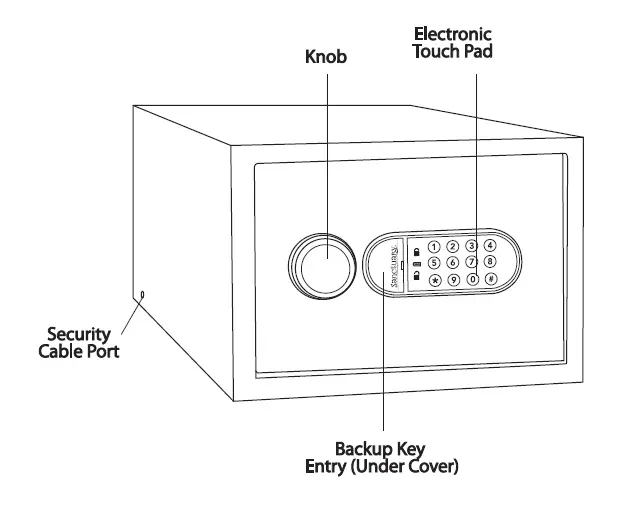 Sanctuary-SA-PVLP-01-Security-Vault-with-Electronic-Lock-Instruction-fig-1