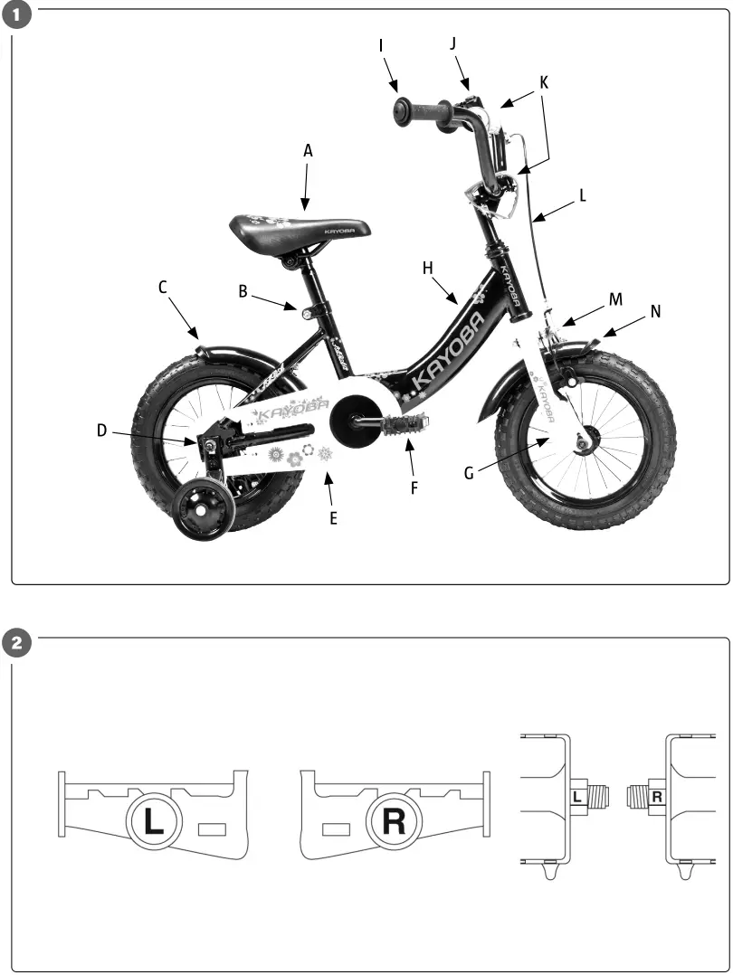 KAYOBA 022233 Children's Bike - fig 1
