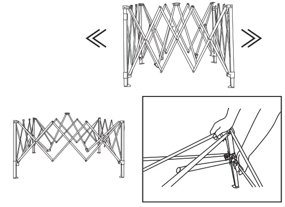 COSTWAY OP70298 6 ft. x 6 ft. White Pop-Up Canopy Tent - 2