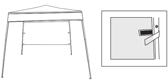 COSTWAY OP70298 6 ft. x 6 ft. White Pop-Up Canopy Tent - 4