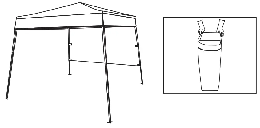 COSTWAY OP70298 6 ft. x 6 ft. White Pop-Up Canopy Tent - 7