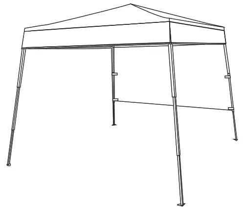 COSTWAY OP70298 6 ft. x 6 ft. White Pop-Up Canopy Tent - Featured Image