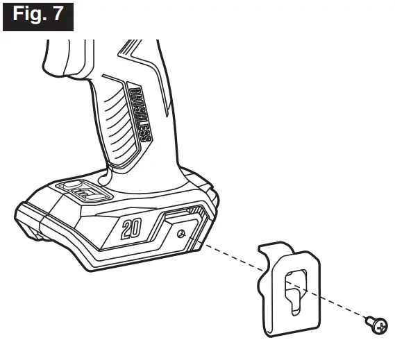 SKIL ID6739B-00 20V Brushless Impact Driver - Belt Clip
