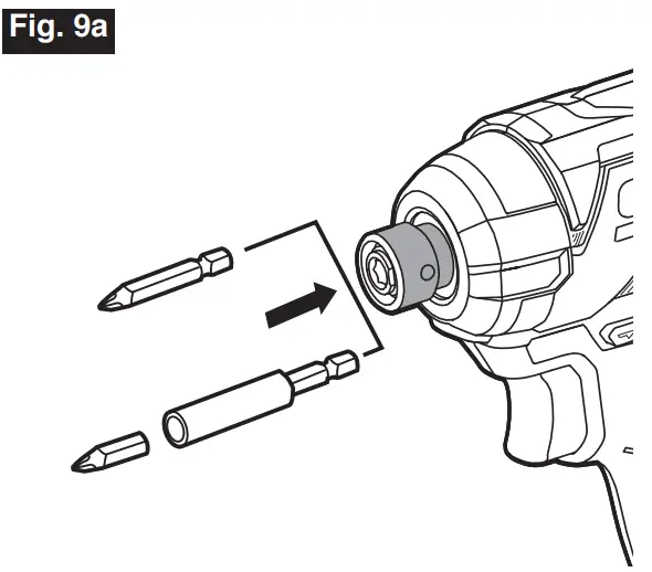 SKIL ID6739B-00 20V Brushless Impact Driver - Removing Bits