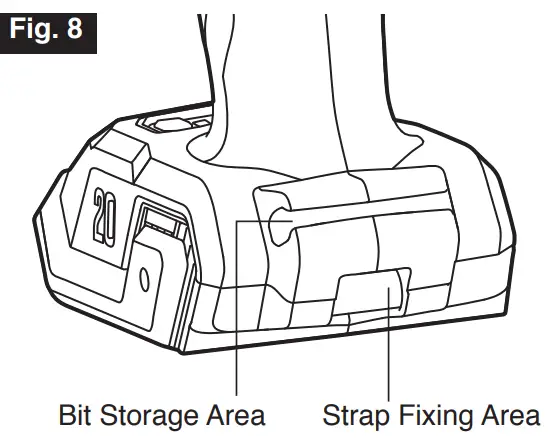 SKIL ID6739B-00 20V Brushless Impact Driver - Strap Fixing