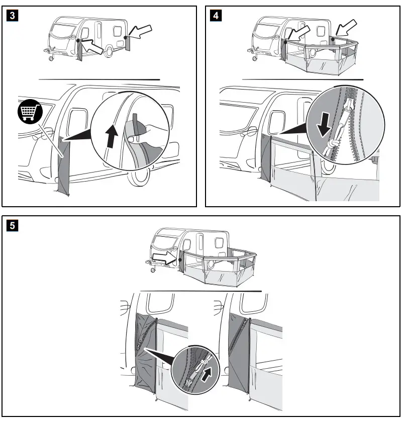 DOMETIC AIR Break Pro 1 3 5 Inflatable Windbreak - Figure 2