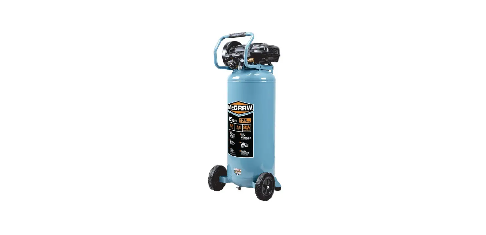 Mcgraw 64858 21 Gallon 175 Psi Oil-free Vertical Air Compressor Owner's Manual Mcgraw 64858 21 Gallon 175 Psi Oil-free Vertical Air Compressor Owner's Manual