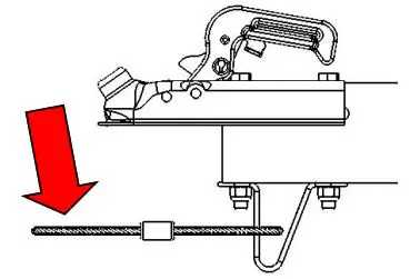 PROMATIC Montero Auto Trailer Instruction Manual - Secondary coupling cable