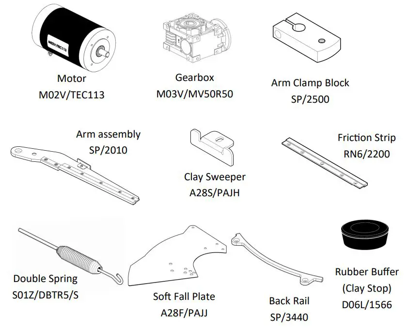 PROMATIC Montero Auto Trailer Instruction Manual - Spare Parts