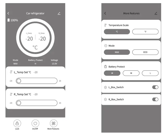BODEGA TWW95 WF 12 Volt Car Refrigerator, Car Fridge Dual Zone - fig7+