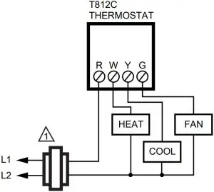 T812C in heating and cooling system