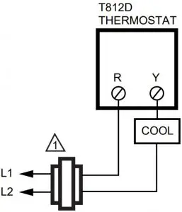 T812D in cooling only application